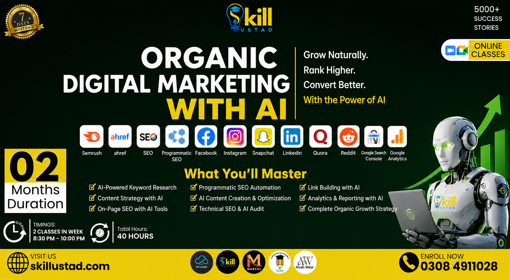 Organic Digital Marketing with AI Training Course at Skill Ustad Lahore skillustad-organic-digital-marketing-with-ai-2026-lahore