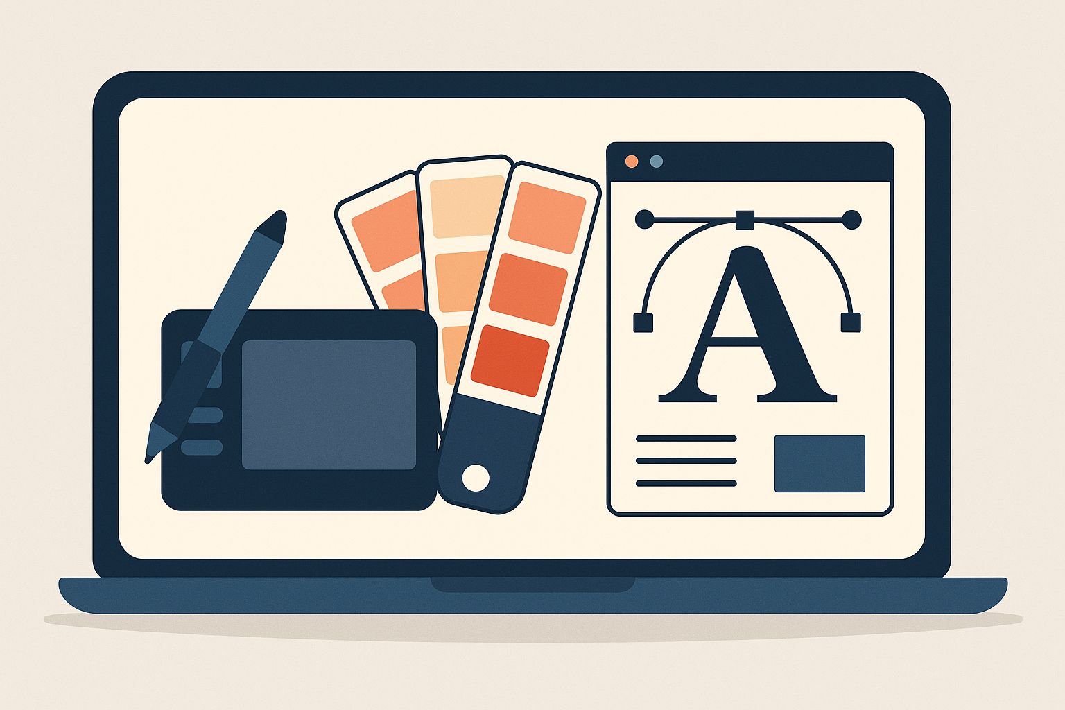 Illustration for Top 5 Graphic Design Courses in 2025